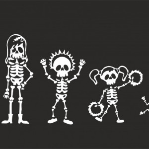 Стикер за автомобил - Metal Family