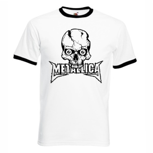 Тениска - Metallica - Skull - White