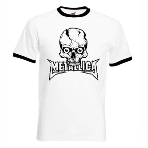 Тениска - Metallica - Skull - White