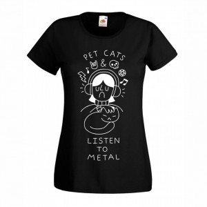 Тениска - Pet Cats - Listen To Metal - Img 2