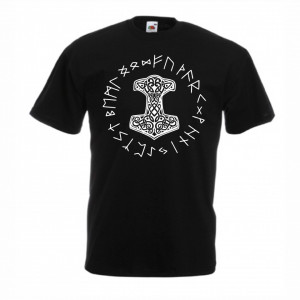 Тениска - Мjolnir аnd rune wheel - Img 2