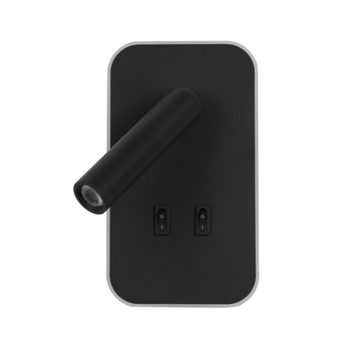 Aplica perete Doria Negru 2 x LED