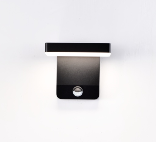 Aplica perete LED W/SENSOR 20W 3000K Negru Cupru 8477