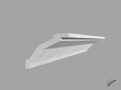Bagheta de colt / Cornisa de interior BC18 dimensiuni 75x75x2000mm