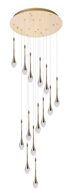 Lustra DALMA 14 ROUND Auriu