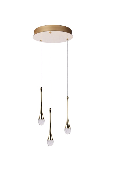 Lustra DALMA 3 ROUND Auriu