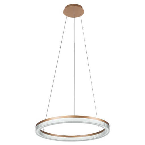 Lustra Midway Cristal Triangle Auriu - Transparent LED CCT