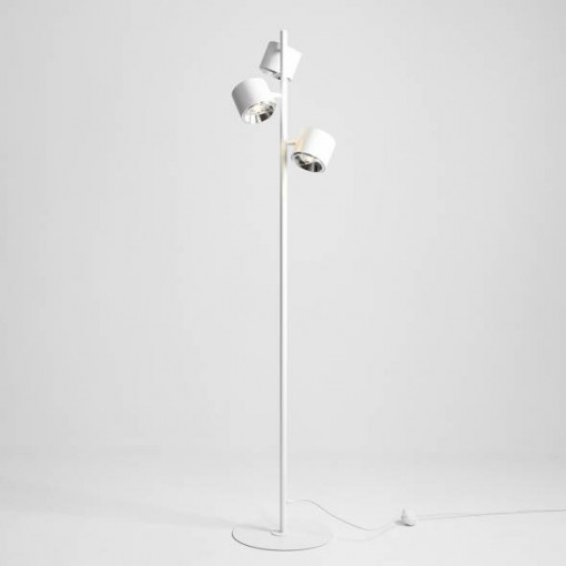 Lampadar modern alb liniar cu 3 becuri Bot