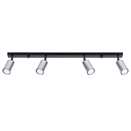 Plafonieră WINX 4L Negru Chrome