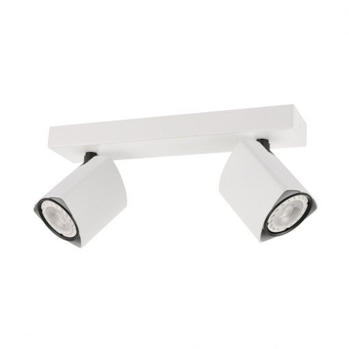 Spot aplicat modern alb triunghiular cu 2 brate Merus