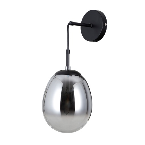 Aplica perete Meolo Negru 1 x E14