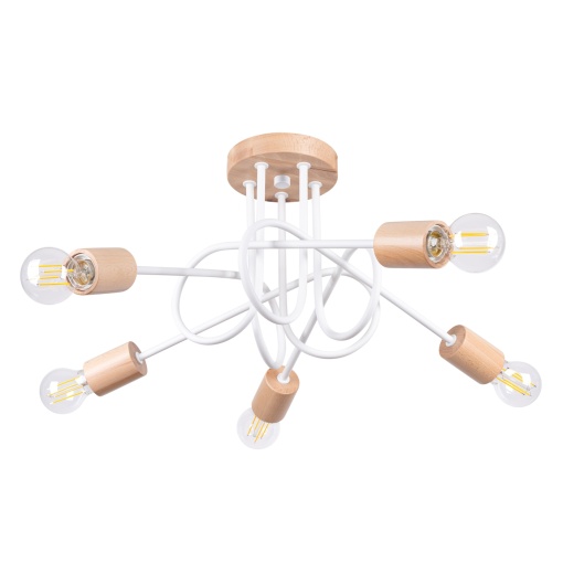 Candelabru EMBER 5 Alb