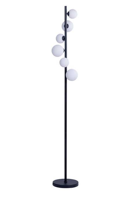 Lampadar SYBILLA 6 FLOOR Negru