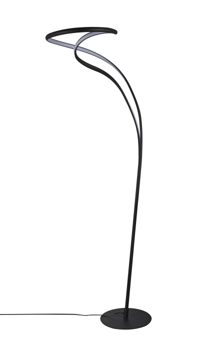 Lampadar TWIST FLOOR 3-STEP Dimabil Negru