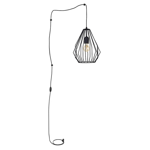 Lustra Negru 1xE27 BRYLANT 2287TK