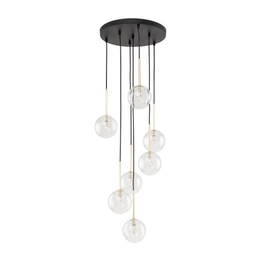 Lustra Negru Auriu 7xG9 NILOS 5362TK