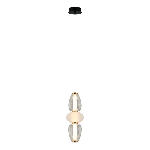 Pendul Gastel Transparent, Negru 1xLED