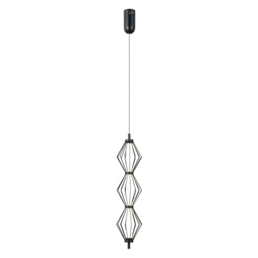 Pendul Sevil Negru chrom 3 x LED