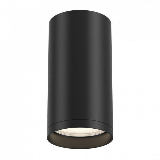 Spot aplicat cilindric negru din aluminiu inaltime 10cm GU10 Maytoni Focus S