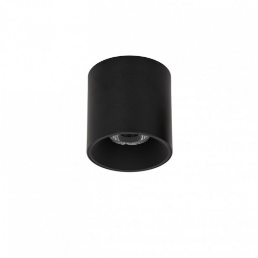 Spot aplicat modern negru rotund cu led Altisma 4000k 9.5d