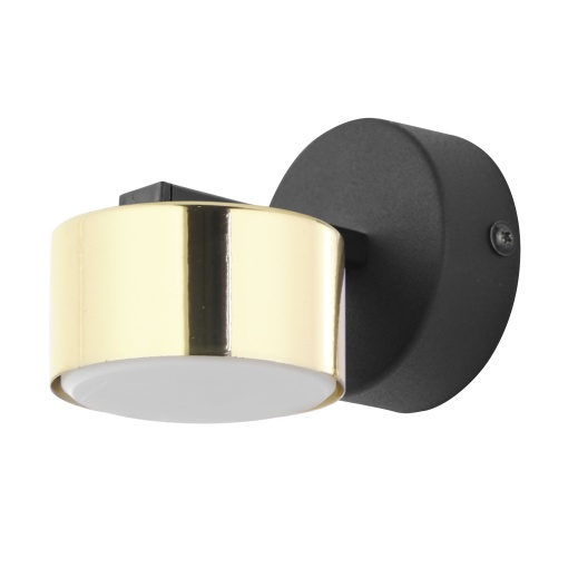 Aplica perete Negru Auriu 1xGX 53 DALLAS 6090TK