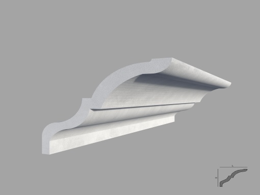 Bagheta de colt / Cornisa de interior BC17 dimensiuni 100x115x2000mm
