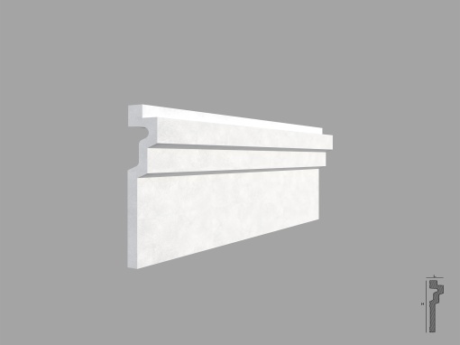 Bagheta de colt / Cornisa de interior BC30 dimensiuni 165x30x2000mm