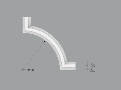 Coltar poliuretan pentru brau CBR08L dimensiuni 165x13x165mm