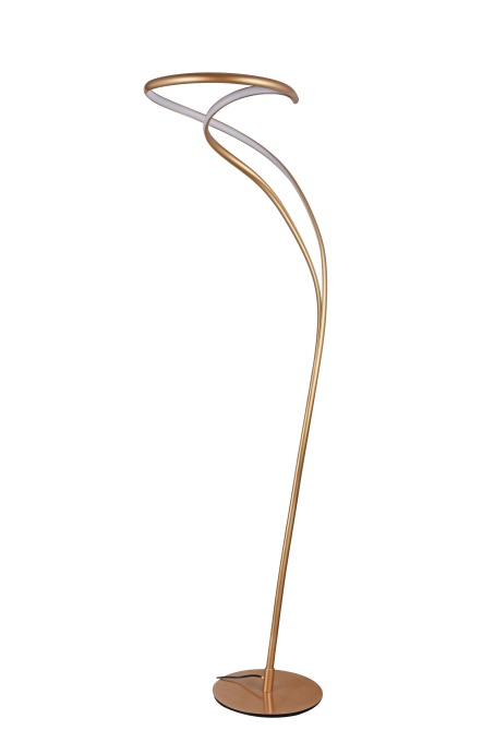 Lampadar TWIST FLOOR 3-STEP Dimabil Auriu