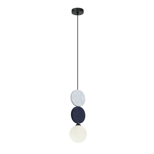 Pendul Andrea Negru Gri Albastru 1 x G9