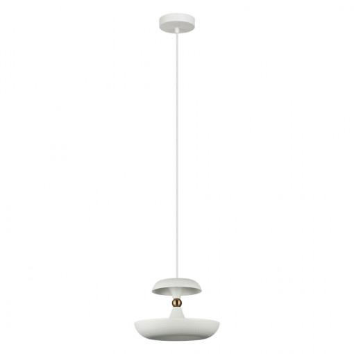 Pendul modern alb din metal Marina d26