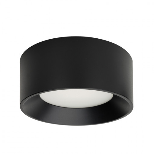 Plafoniera moderna neagra rotunda cu led Sirius d20