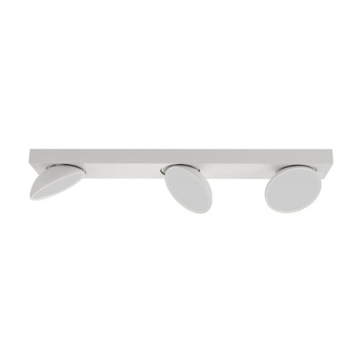 Spot aplicat modern alb rotund cu 3 brate led Castelia