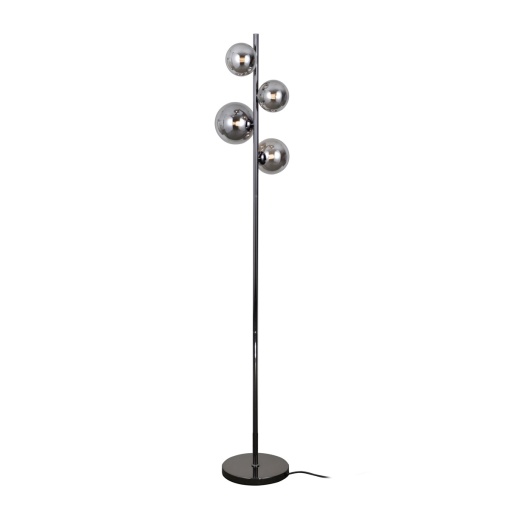 Lampadar Canello Fumuriu, Negru 4xG9