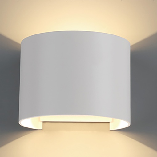 Aplica perete exterior LED R.* 2*6W 2700K dimabil Alb DAVOS 8603