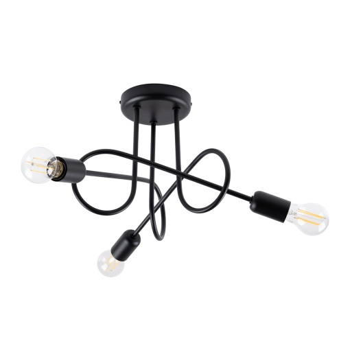 Candelabru LOOP 3 Negru