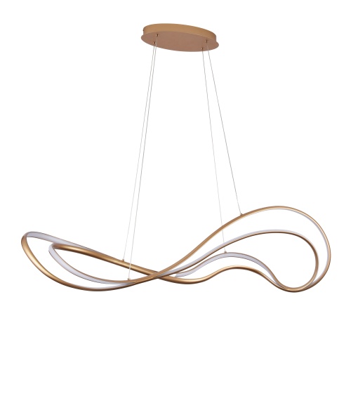 Lustra TWIST PENDANT 3-STEP Dimabil Auriu