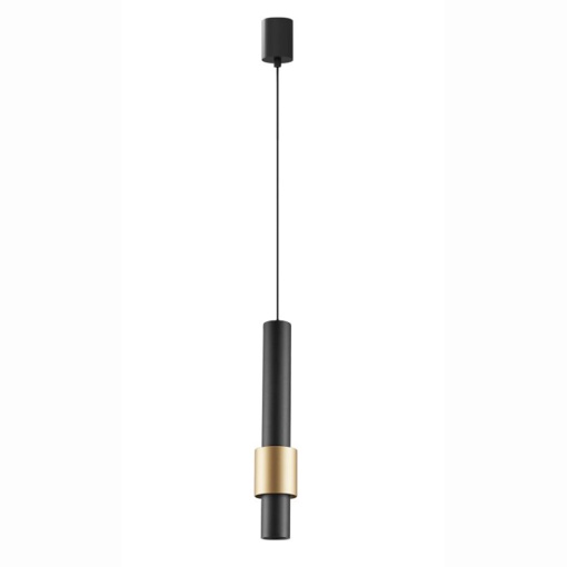 Pendul LED 7W 3000K Negru/ Auriu CLIFTON 8565