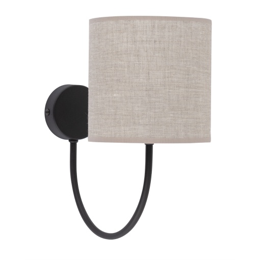 Aplica perete Negru 1xE27 TORENS 4630TK