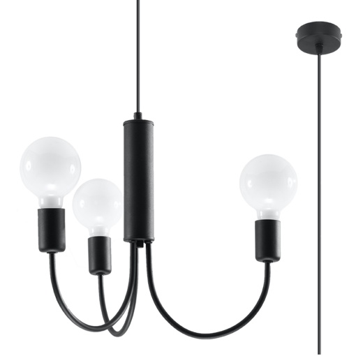 Candelabru PICCOLO 3 Negru