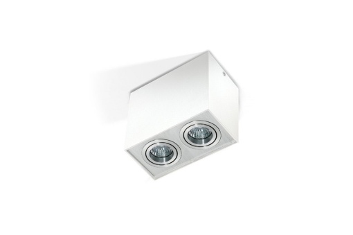 Spot aplicat ELOY 2 Alb/Aluminiu