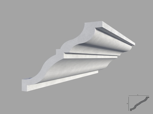 Bagheta de colt / Cornisa de interior BC11 dimensiuni 135x135x2000mm