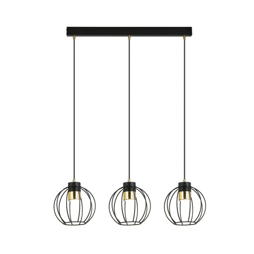 Lustra AJAX 3 Negru/Auriu