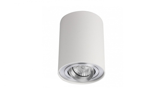 Spot aplicat BROSS 1 Alb/Aluminiu
