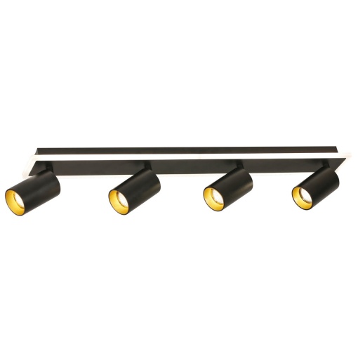 Spot aplicat Plafoniera Parma Negru 4xGU10 plus LED