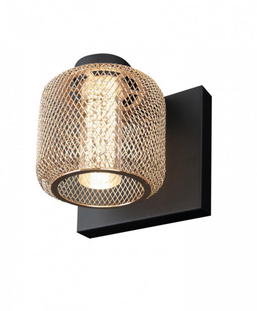 Aplica perete Mesh Negru -W0293
