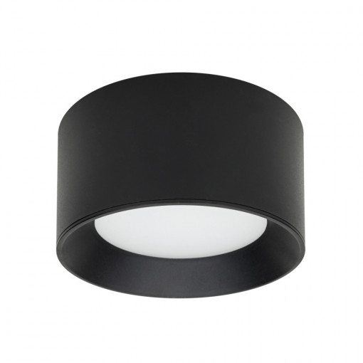 Plafoniera moderna neagra rotunda cu led Sirius d15