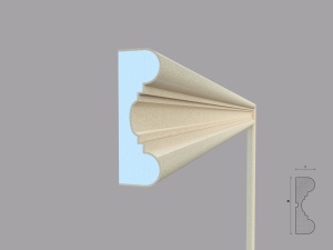Ancadrament fereastra exterior FP127 dimensiuni 150x50x2000mm - Img 3