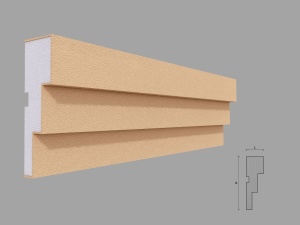 Ancadrament fereastra exterior FP136 dimensiuni 125x40x2000mm - Img 1