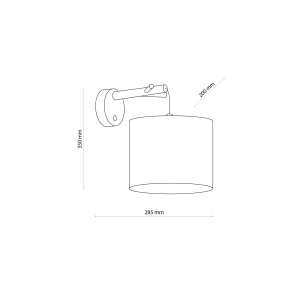 Aplica perete Alb Bej 1xE27 ALBERO 6555TK - Img 4